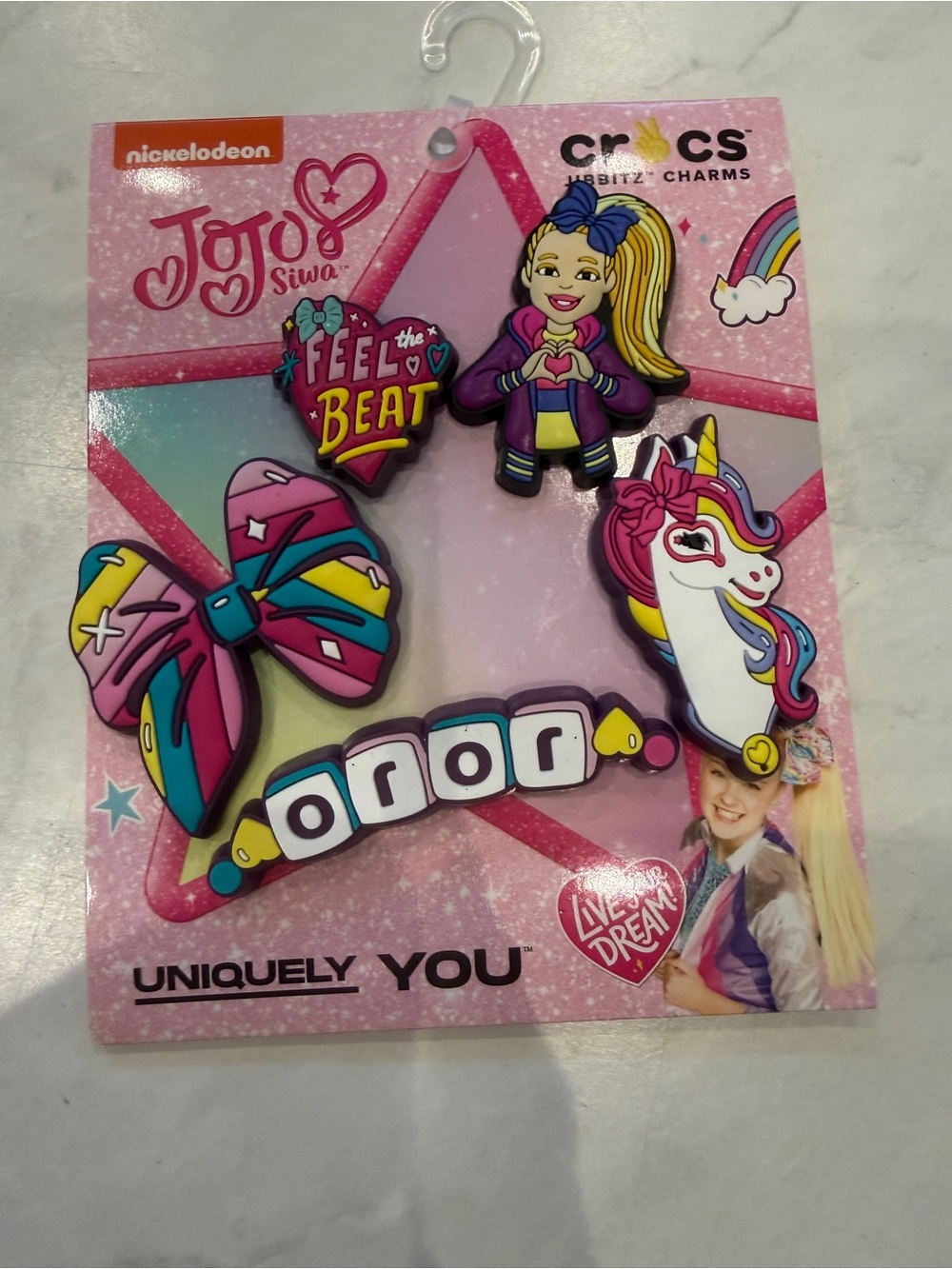 3/$25 NWT Crocs JoJo Siwa Jibbitz Shoe Charms 5-Pack
